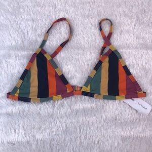 New Tavik/ Madewell Jet Triangle Swim Top Sz M